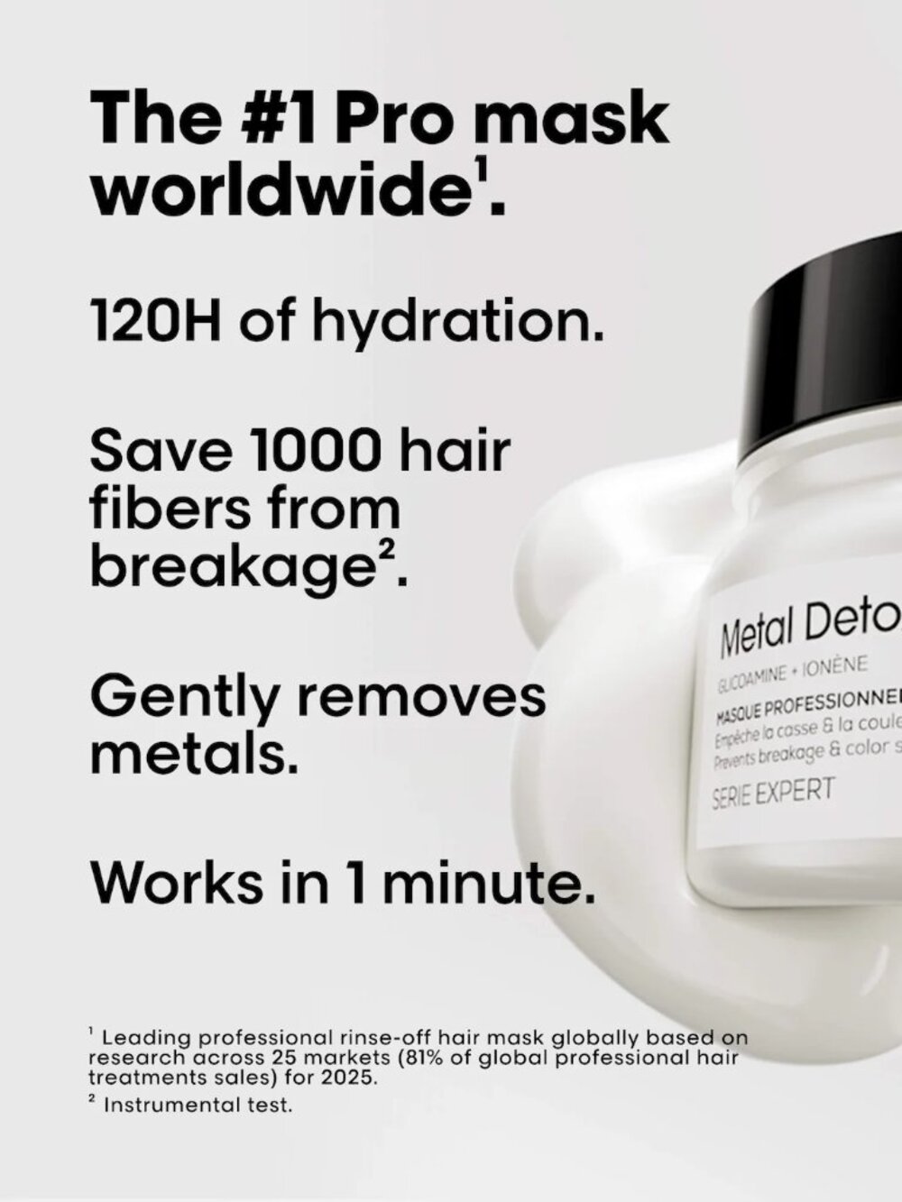 NEW L'Oréal Professionnel  Mini Metal Detox Repair Hair Mask | 75ml - Picture 3 of 4